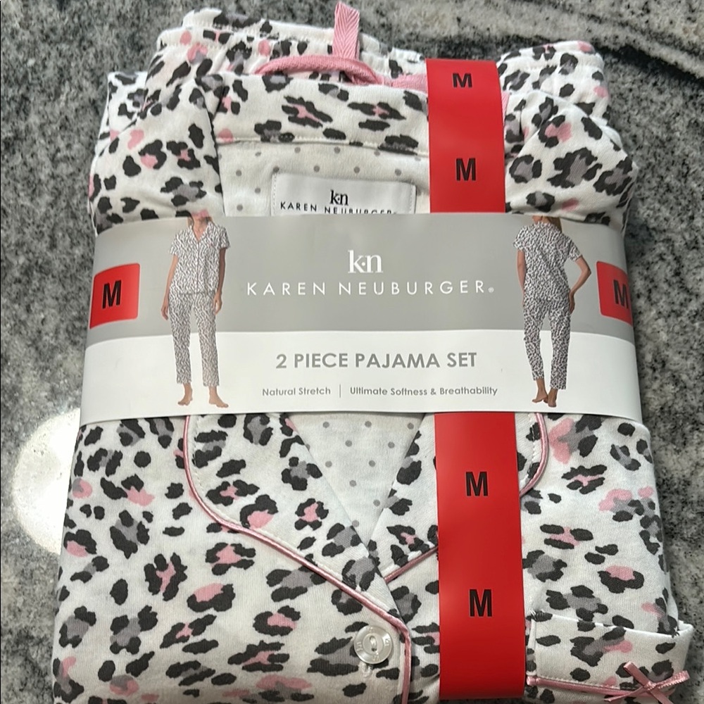 2-pc Karen Neuburger Pajama Set ultimate softness& Breathability NWT SIZE M
